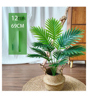 Duoyou Hojas de plástico <span class=keywords><strong>Chrysalidocarpus</strong></span> <span class=keywords><strong>Lutescens</strong></span> Hojas verdes Planta artificial Decoración para el hogar y la Oficina - Product Image 2