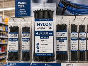 3.6x150mm Nylon Cable Ties 40LBS Tensile Strength PA66 Self-locking <strong>Zip</strong> Ties 6 Inch <strong>Fasteners</strong> for Industrial Wiring - Product Image 5
