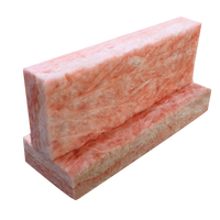 Matériaux d'isolation thermique certifiés USA Canada, faible teneur en poussière, sans irritation, R20 6 pouces. Isolation murale en laine de verre rose