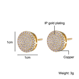 <span class=keywords><strong>Fournisseur</strong></span> de <span class=keywords><strong>bijoux</strong></span> en gros : Boucles d'oreilles pendantes unisexes Hiphop en zircon, forme animale, pour fête, en <span class=keywords><strong>acier</strong></span> <span class=keywords><strong>inoxydable</strong></span> plaqué or, style cool - Product Image 6