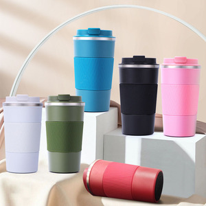 Personale 13oz 17oz borracce sottovuoto rivestimento in polvere 500ml in acciaio inox a bocca larga bottiglie d'acqua tazze da <span class=keywords><strong>caffè</strong></span> tazze da bicchiere - Product Image 5