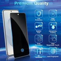 Protecteur d'écran de téléphone portable de déverrouillage d'empreintes digitales pour Samsung Galaxy S25 Ultra S24 Ultra S23 S24 S25 verre trempé de confidentialité clair