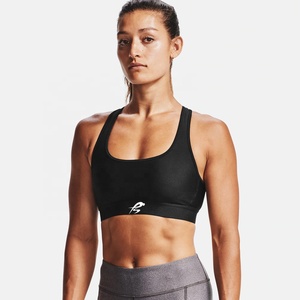 Soutien-gorge de sport respirant pour femme, maintien moyen, en tissu extensible polyester élasthanne, haute qualité, avec logo personnalisé, collection 2026 - Product Image 1