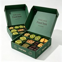 Boîte en carton pour biscuits avec compartiments séparés pour l'emballage de desserts, boîte d'emballage de luxe personnalisée imprimée
