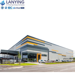 Costruzione prefabbricata progettata moderna dell'officina della struttura d'acciaio e del magazzino resistente al vento - Product Image 1