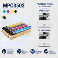 Cartucho de Tóner a Todo Color MPC3503 de Fábrica YX OEM, Compatible con Ricoh Lanier Savin MP C3003/C3004/C3503/C3504