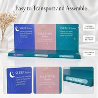 Support de présentation cosmétique en acrylique personnalisé, pliable et portable, organisateur de maquillage de bureau par Mr Lui Design, origine Guangdong