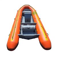 Bateau de plaisance à console centrale Ocean Master Rib Aluminum Patrol 580 de 19 pieds avec moteur hors-bord