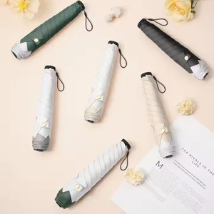 Ombrello da donna in fibra di carbonio di alta qualità migliore attrezzatura da pioggia da viaggio portatile Ultra-leggero compatto ombrello pieghevole da sole e pioggia - Product Image 6