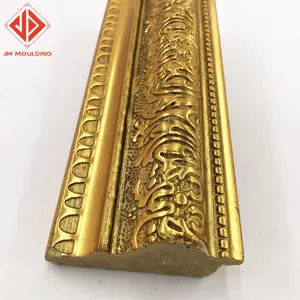 shiny gold PS decorative frame mouldings