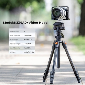 Gran oferta, venta al por mayor, <span class=keywords><strong>K</strong></span> & <span class=keywords><strong>F</strong></span> Concept KF09.115 para cámara DSLR, soporte para teléfono, trípode de disparo, soporte de trípode de 64 pulgadas para cámara - Product Image 2