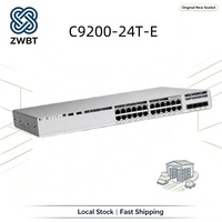Commutateur Ethernet Gigabit Cisco C9200-24T-E 24 ports 128 Gbit/s StackWise-160, jusqu'à 8 commutateurs d'entreprise gérés de couche 3 empilables