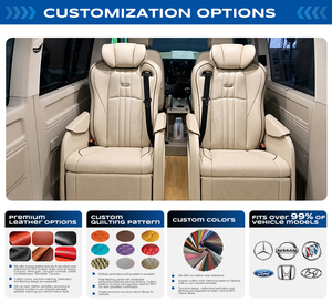 Sedile <span class=keywords><strong>Auto</strong></span> di Lusso con Massaggio ad Aria e Reclinabile, Sedili VIP in Pelle per Multivan Caravelle - Product Image 3