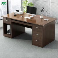 Bureau d'ordinateur moderne verrouillable pour la maison et le bureau avec tiroir, poste de travail en aluminium, écologique, anti-rayures, durable