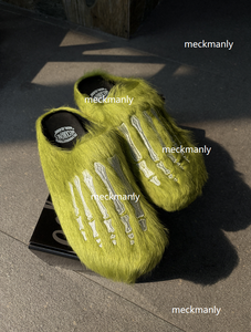 Wholesale high-quality unisex non slip genuine leather <b>slippers</b>, wooden <b>clogs</b>, leather support customization - Product Image 5
