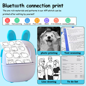 Mini stampante per etichette termiche foto domande sbagliate macchina da stampa piccola portatile tascabile stampante Wireless per gli studenti - Product Image 3