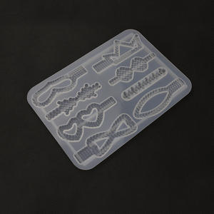 Силиконовая форма для заколки «сделай сам», зажим для волос, форма для самостоятельного литья из кристаллов и эпоксидной смолы, Индивидуальные ювелирные инструменты - Product Image 3