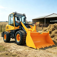 Chargeuse sur pneus diesel 4x4 à transmission hydraulique, mini-chargeuse agricole pour travaux de terrassement, avec pelle frontale – Meilleures ventes