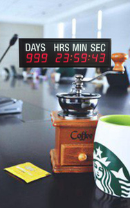 [Персональная настройка] 1,8 дюймов 9-значный светодиодный таймер обратного отсчета/обратного отсчета часов, день, час, минутная секунда - Product Image 5