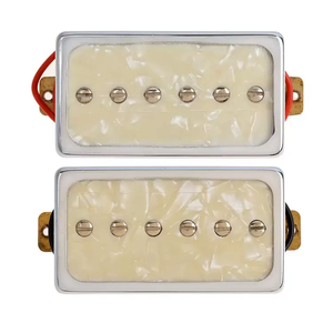 <span class=keywords><strong>Prix</strong></span> usine Lot <span class=keywords><strong>de</strong></span> 2 micros <span class=keywords><strong>de</strong></span> <span class=keywords><strong>guitare</strong></span> électrique Lp en céramique pour cou et pont avec couvercle en laiton chromé - Product Image 1