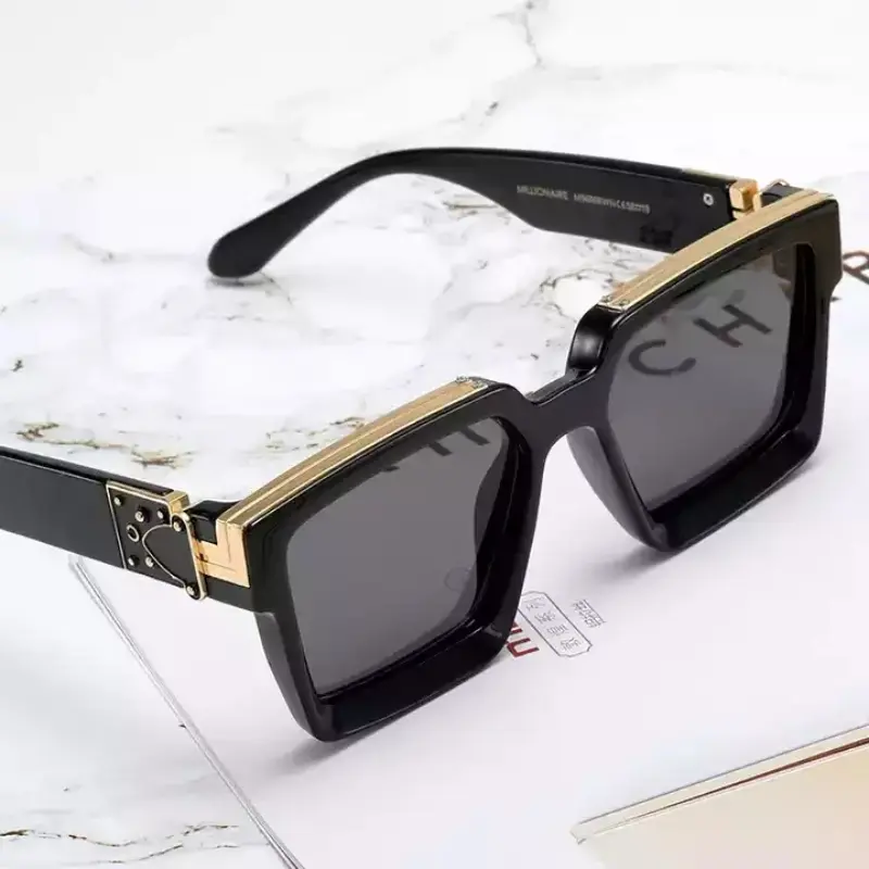 مخصص ظلال شعار الشهيرة العلامة التجارية مصمم مليونير نظارات شمسية النساء lentes gafas دي سول الفاخرة الجملة مكبرة للرجال