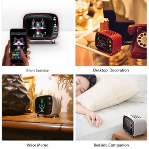 Divoom Tivoo portátil Zar altavoz inalámbrico Bluetooth Pixel Art reloj LED reloj de alarma bocina Bluetooth - Product Image 4