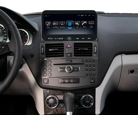 Автомобильный мультимедийный видеоплеер на Android, экран 10,25 дюйма, GPS-навигация для Mercedes-Benz C-Class 3 W204 S204 2006-2013 2 + 32 ГБ