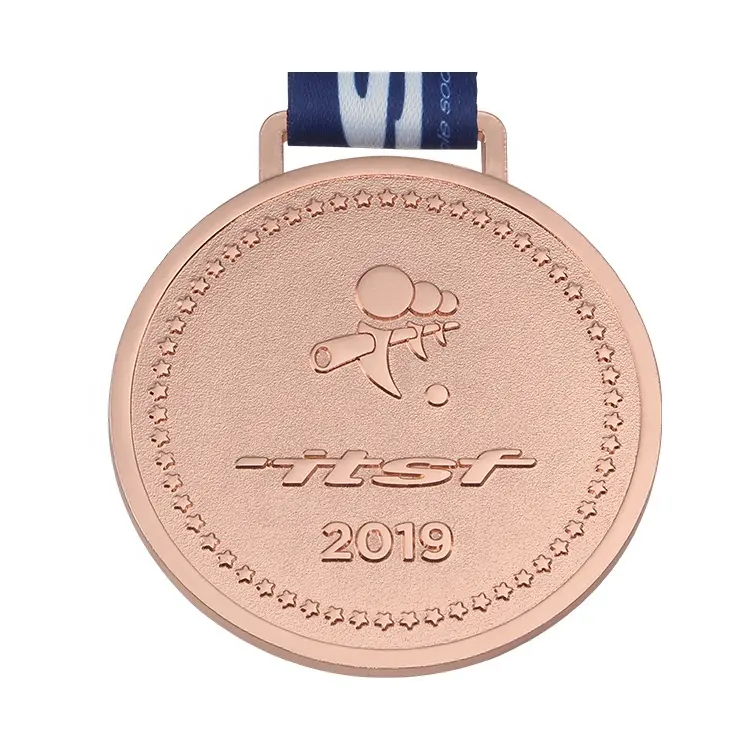 Medalla de honor deportiva, caja 3d de oro personalizada de EE. UU.