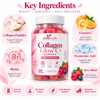 Gummies de collagène à marque privée, multivitamines beauté pour cheveux, peau et ongles - Adulte