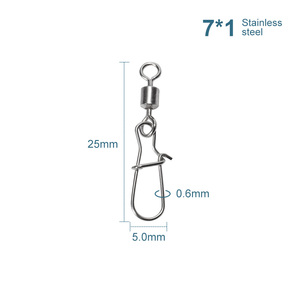 NOEBY – accessoires de pêche au leurre haute résistance, clip pivotant - Product Image 5