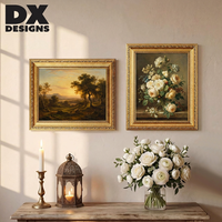 DX DESIGNS Cadre photo doré vintage PS 4x6 5x7 6x8 8x10 11x14 pouces, cadre photo baroque antique orné pour galerie et décoration intérieure