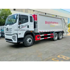 FAW Heavy 6X4 LHD Municipal Garbage Collection Compactor Truck With Garbage Filler For Sales