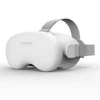 Lunettes VR SHINECON Metaverse pour films 3D avec téléphone de 4,7 à 6,5 pouces, objectif de 40 mm, écran HD 4K, boîte VR avec IPD réglable