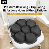 Coussin de siège gonflable en TPU pour soulagement de la pression, soutien du coccyx et des hanches, respirant et antidérapant pour chaise de bureau et longues périodes assises