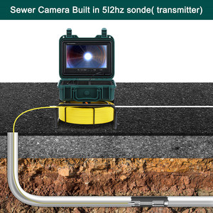 Promotion : Caméra d'inspection de tuyaux et murs avec écran LCD couleur HD 9 pouces, diamètre de caméra 23 mm, système endoscopique 50 m - Product Image 5
