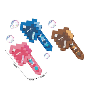 LK Toys My World <span class=keywords><strong>Pixel</strong></span> Bubble Sword <span class=keywords><strong>Gun</strong></span>, Pistola <span class=keywords><strong>de</strong></span> Burbujas Automática Eléctrica, Máquina <span class=keywords><strong>de</strong></span> Burbujas Segura y No Tóxica, Juguete <span class=keywords><strong>de</strong></span> Burbujas para Niños y Niñas al Aire Libre - Product Image 1