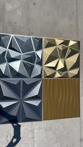 Paneles de Pared de PVC de 50*50cm, Coloridos y con Textura, Precio Económico, Personalizados por UDK, Decoración de Paredes Interiores para Viviendas y Apartamentos - Product Image 2