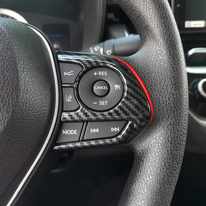 Venta al por mayor de fibra de carbono ABS Durable de lujo volante Decoración Para Toyota <span class=keywords><strong>RAV4</strong></span> <span class=keywords><strong>XA50</strong></span> y Corolla E210 híbrido - Product Image 3