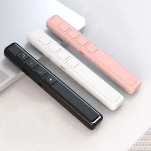Portable Powerful Light Red Lasers Pen Clicker Pointers Remote Control Professional USB Wireless PPT Pointer Presenter