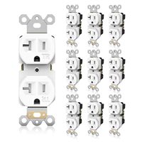 Stopkontak Dupleks Bersertifikasi AS 20A 125V TR Tahan Gangguan (Tamper Resistant) Stok Lokal NEMA 5-20R