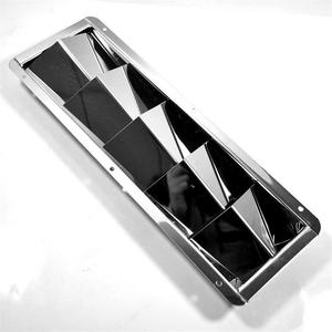 Grille d'aération rectangulaire en acier inoxydable Isure 325 mm x 110 mm pour matériel nautique - Product Image 3