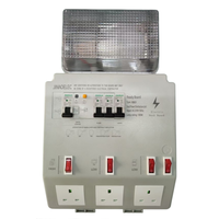 JINAOJA-RB02 Caja de Distribución Impermeable IP54 de ABS, Montada en Pared, Precableada, 2 Tomas, 230 V, 16 A, para Uso Doméstico