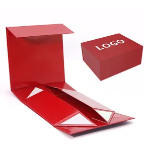 Дешевая Роскошная жесткая картонная упаковочная Магнитная Подарочная коробка со сменной лентой для упаковки париков, шляпы, сумки для одежды