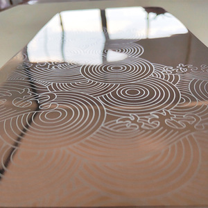 Stainless Steel PVD Coated Laser Engraved Plate 300 Series New Chinese Style Office Building Elevator Decorative Mirror Panel - Product Image 1