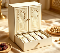 Boîte cadeau de luxe personnalisée faite à la main, gaufrée, à double porte, avec fermeture magnétique, pour sérum de soin de la peau et cosmétiques, adaptée aux produits individuels