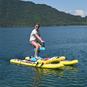 2023 Recém Água Jogar Equipamento Inflável Água Bicicleta Pontoon Lake <span class=keywords><strong>Sea</strong></span> Inflable Board com bicicleta - Product Image 4