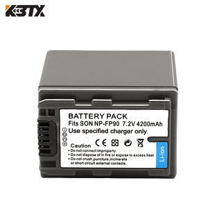 Batería de Repuesto de Iones de Litio para Videocámara <span class=keywords><strong>Sony</strong></span> NP-FP90, 7.2V 4200mAh, Compatible con la Serie <span class=keywords><strong>Sony</strong></span> DCR-HC SR DVD <span class=keywords><strong>Handycam</strong></span> - Product Image 3