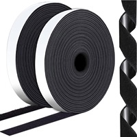 Rouleau de fixation à crochet et boucle en nylon noir robuste ruban adhésif auto-collant pour cadres photo de fixation de fenêtre