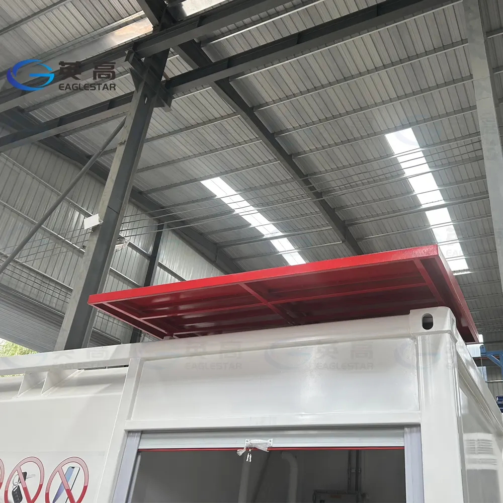 Hareketli yakıt dolum istasyonu 20ft ve 40ft konteynerize servis mobil yakıt benzin istasyonu