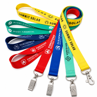 Lanières promotionnelles en polyester en gros, livraison rapide, lanières porte-clés personnalisées avec logo et design coloré, prix d'usine